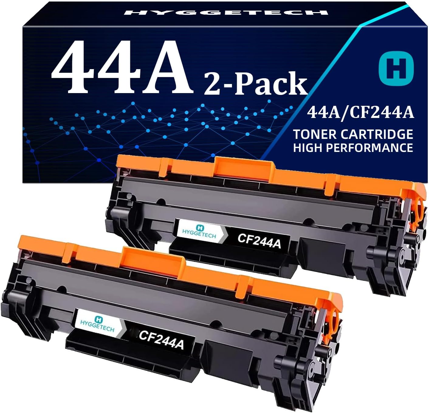 Detalle de Hyggetech 44A CF244A compatibile (confezione da 2 toner) per HP CF244A 44A