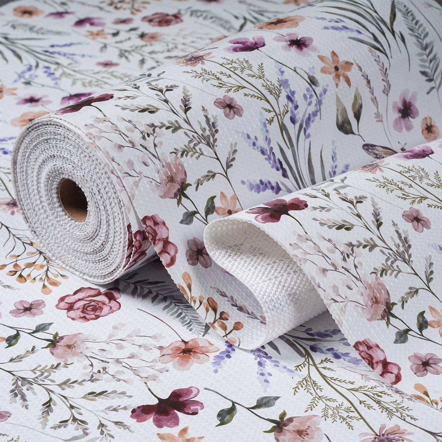 Detalle de Floral Shelf and Drawer Liner 12in x 20ft