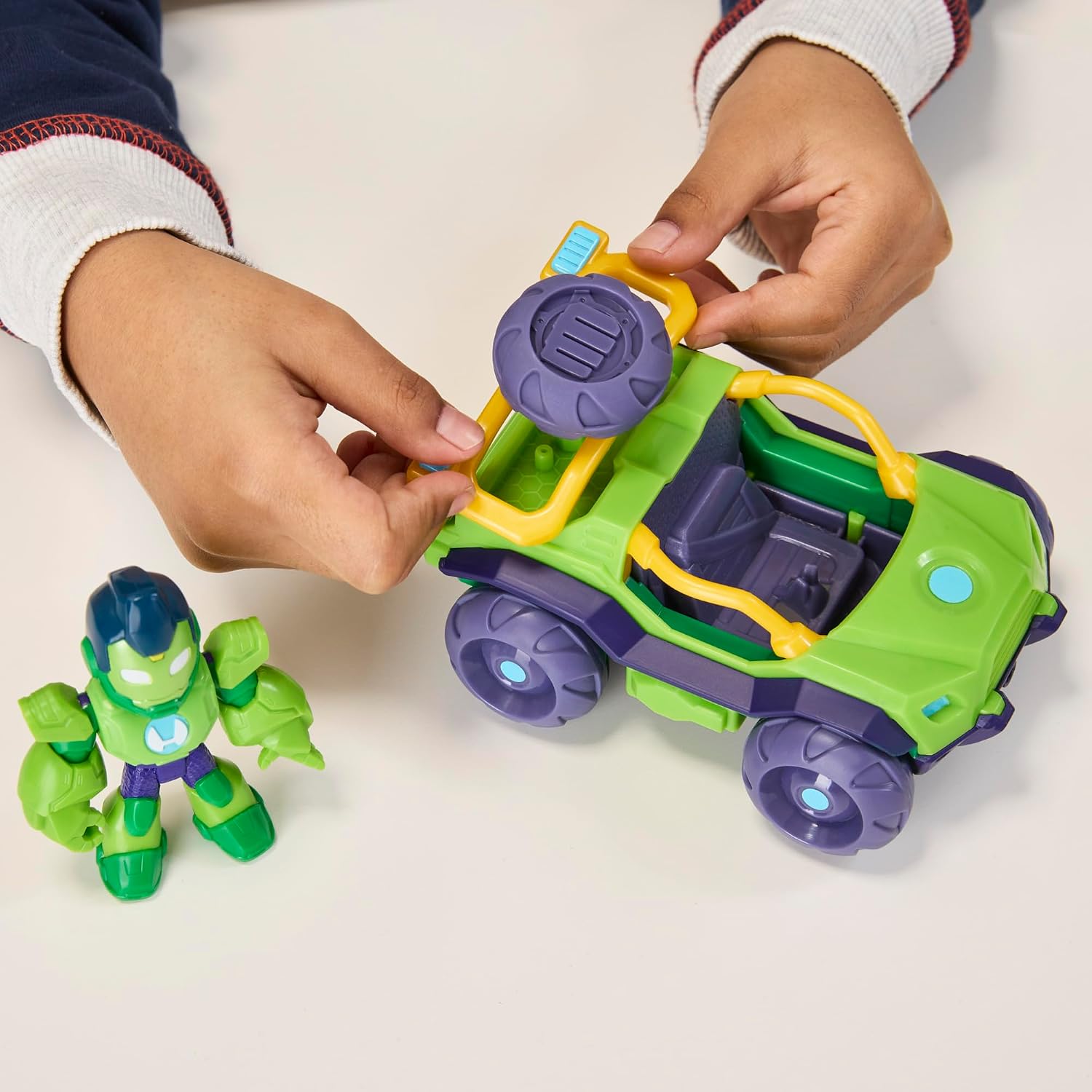 Thumbnail 5 de Marvel Iron Hulk 7,5 cm figurine et véhicule