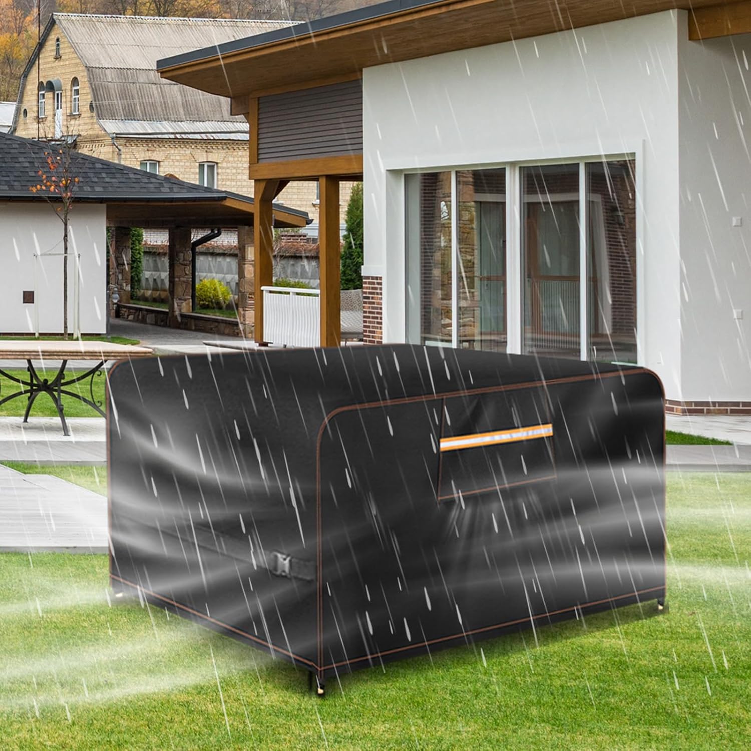 Detalle de Outdoor garden table cover 250x250x90cm
