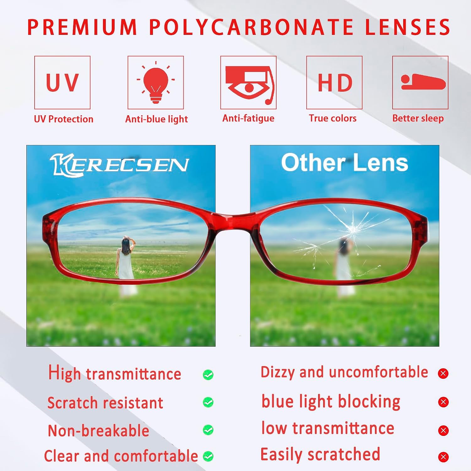 Thumbnail 5 de Kerecsen 6 Pack Reading Glasses