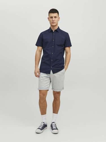 Thumbnail 7 de JACK & JONES Pantalones Cortos Chinos Ajustados para Hombre – Cintura Media, Corte Regular, Azul-2, Talla M