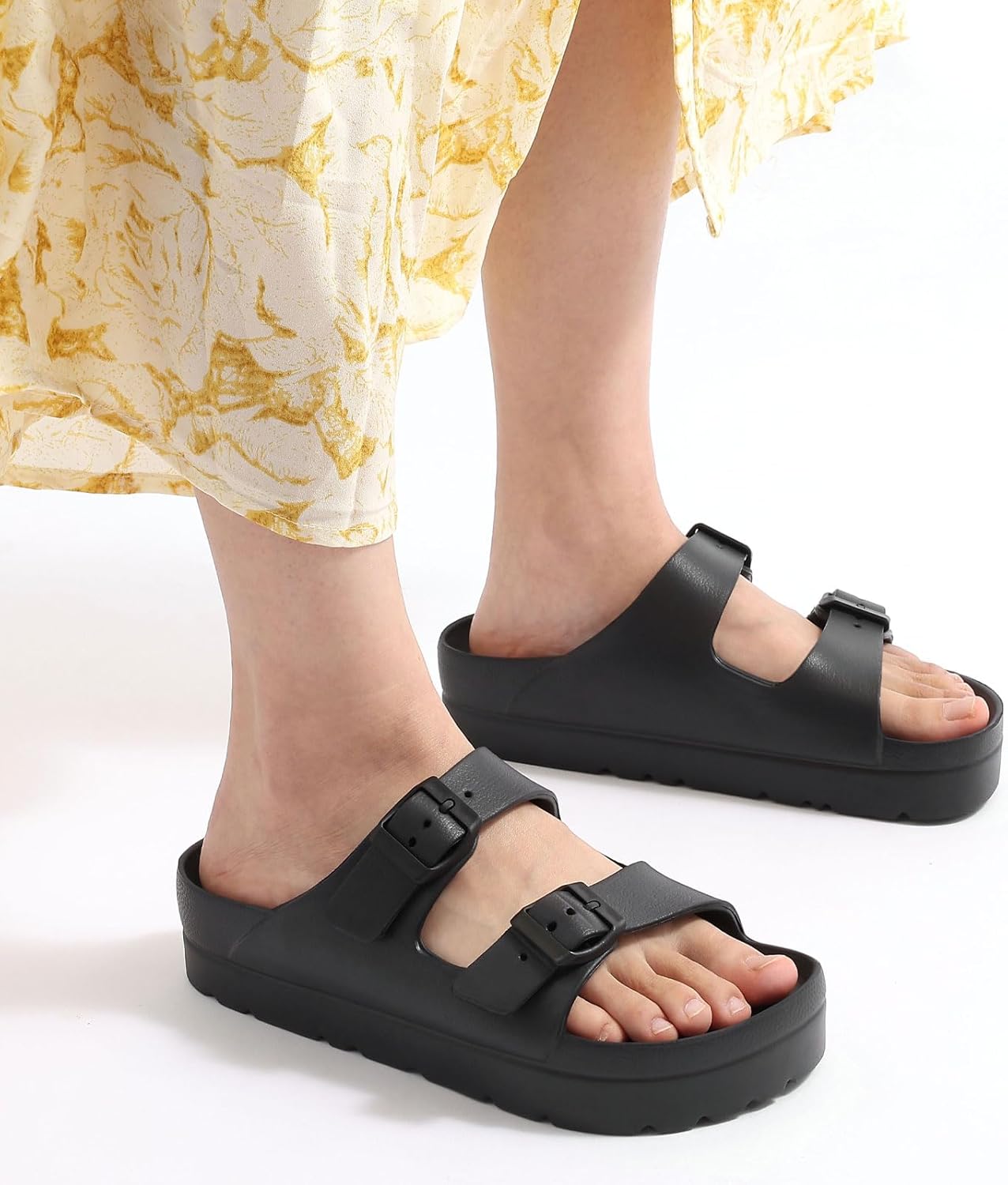 Thumbnail 6 de Goosecret Women’s Platform Sandals with Arch Support, Chunky EVA Foam Slip-On Slides