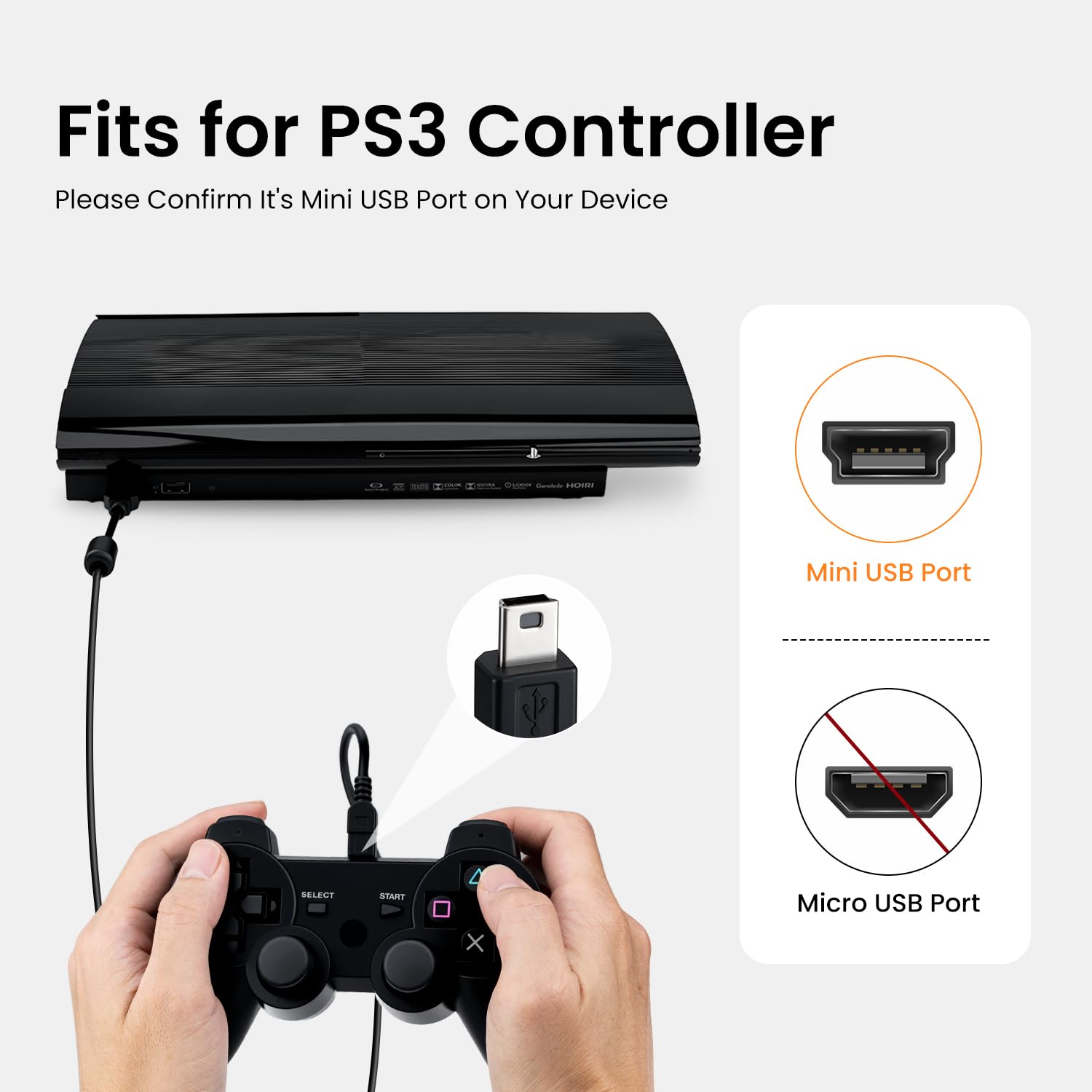 Thumbnail 1 de Tolesum Câble charge PS3 3 m 🔌