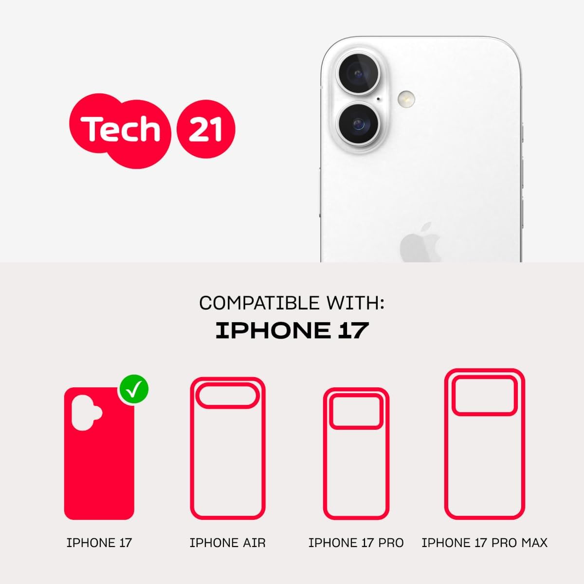 Thumbnail 6 de Tech21 EvoLite for Apple iPhone 17 Black