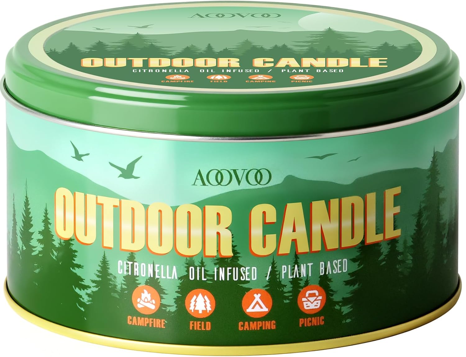 Thumbnail 6 de AOOVOO Citronella Candles Outdoor — 3-Wick 12oz Large Soy Candle for Patio & Camping