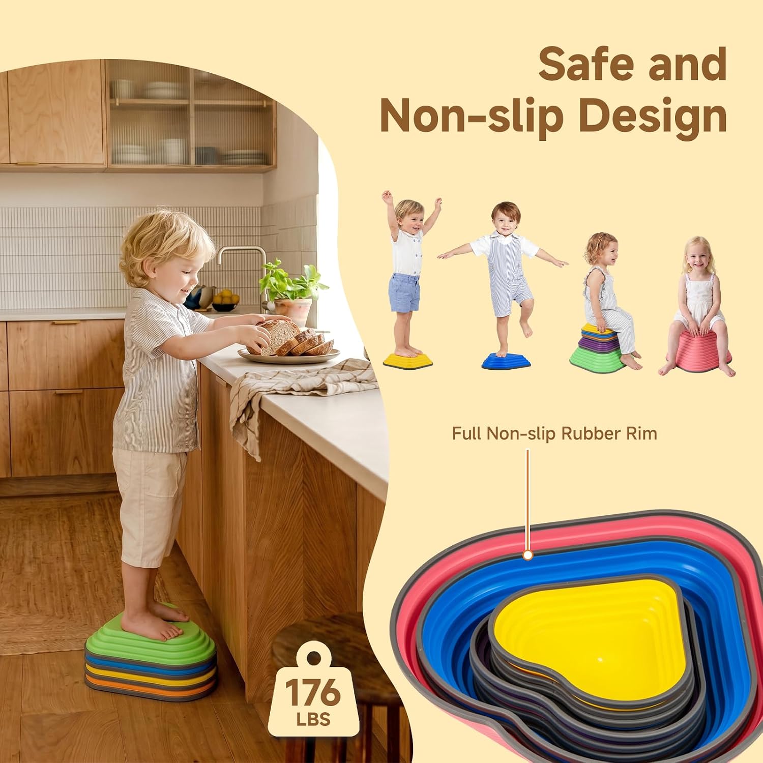 Detalle 2 de INFANS Kids' Stepping Stones, Plastic