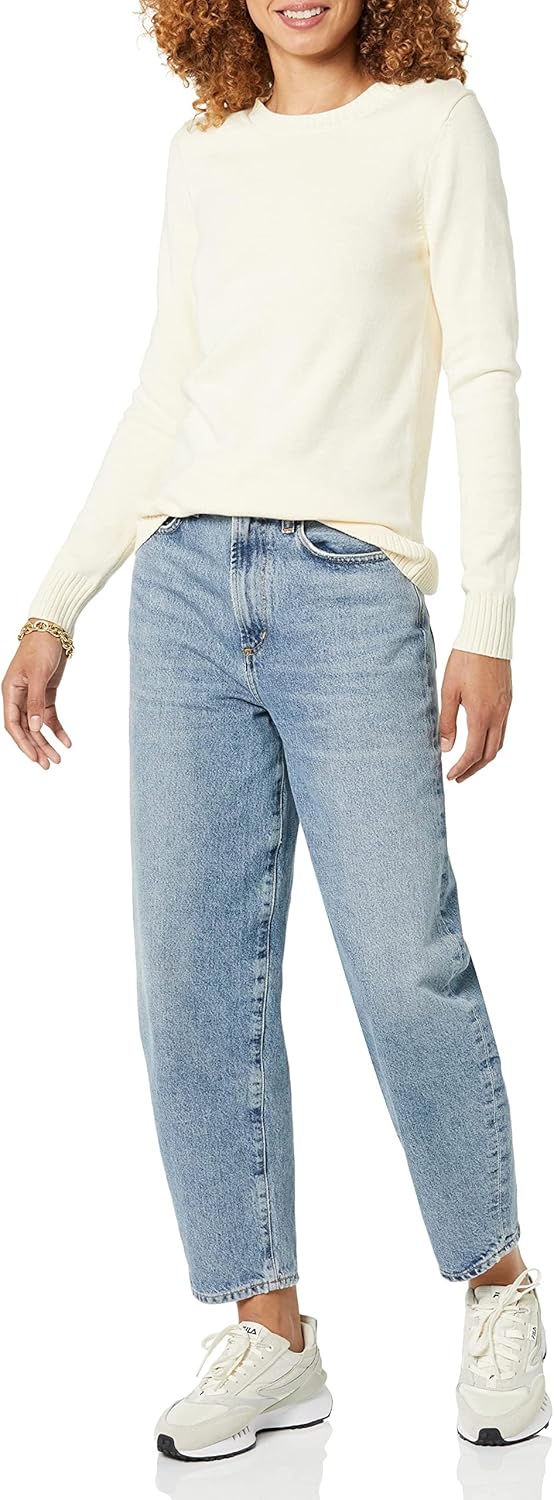 Thumbnail 2 de Amazon Essentials Damen Pullover aus 100% Baumwolle – Rundhalsausschnitt, Übergröße verfügbar