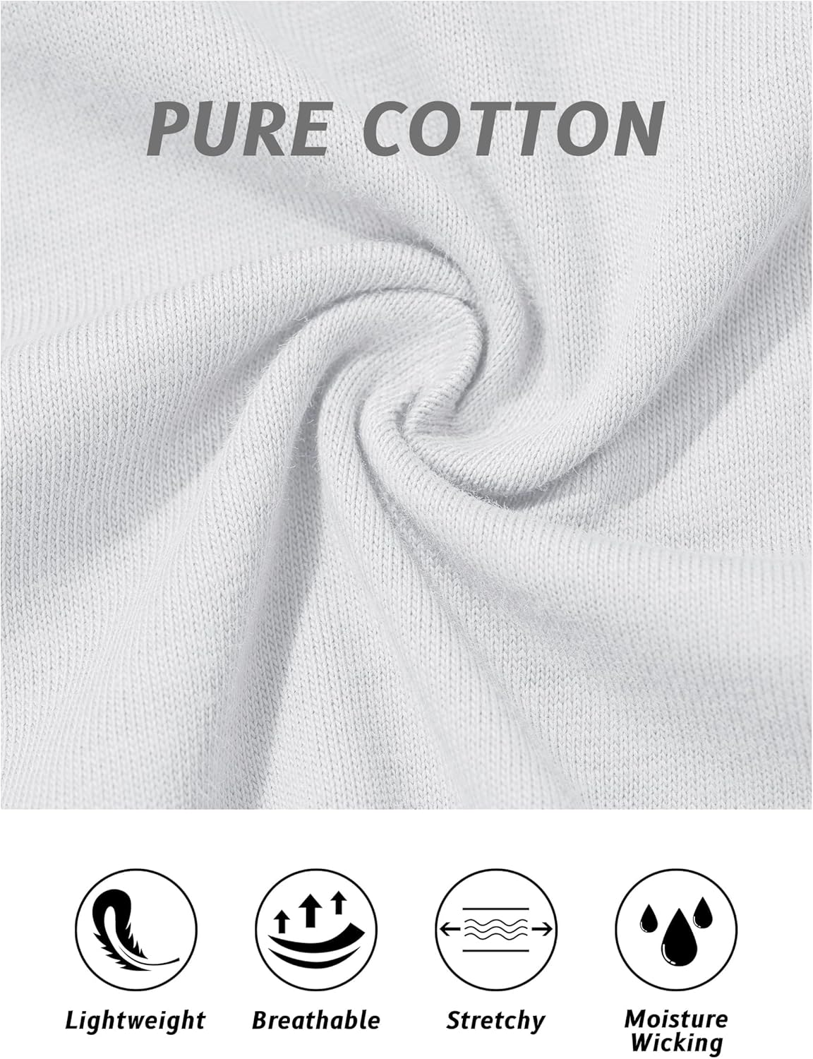 Detalle de TACVASEN Women’s Long Sleeve Cotton T-Shirts (Quick Dry) Crew Neck