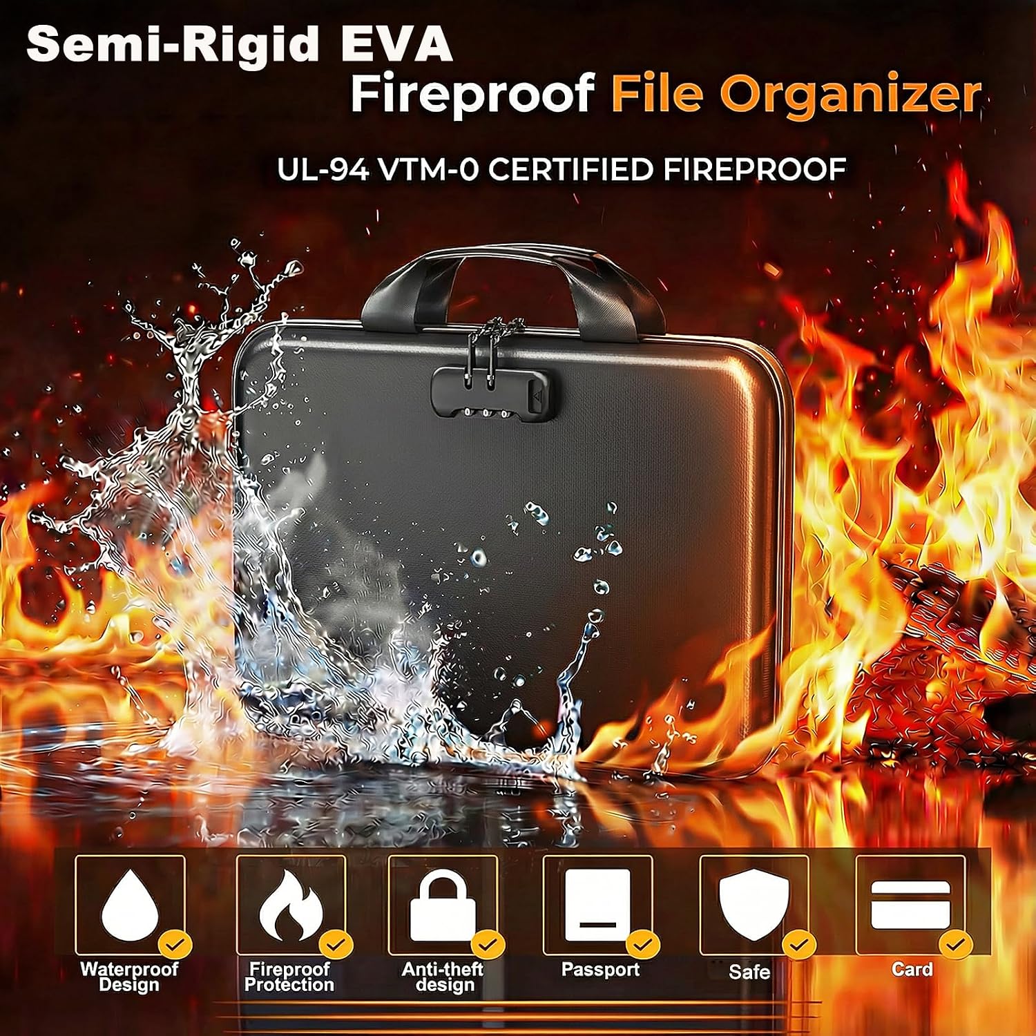 Detalle 2 de IPYIPY Document Organizer with EVA Shell