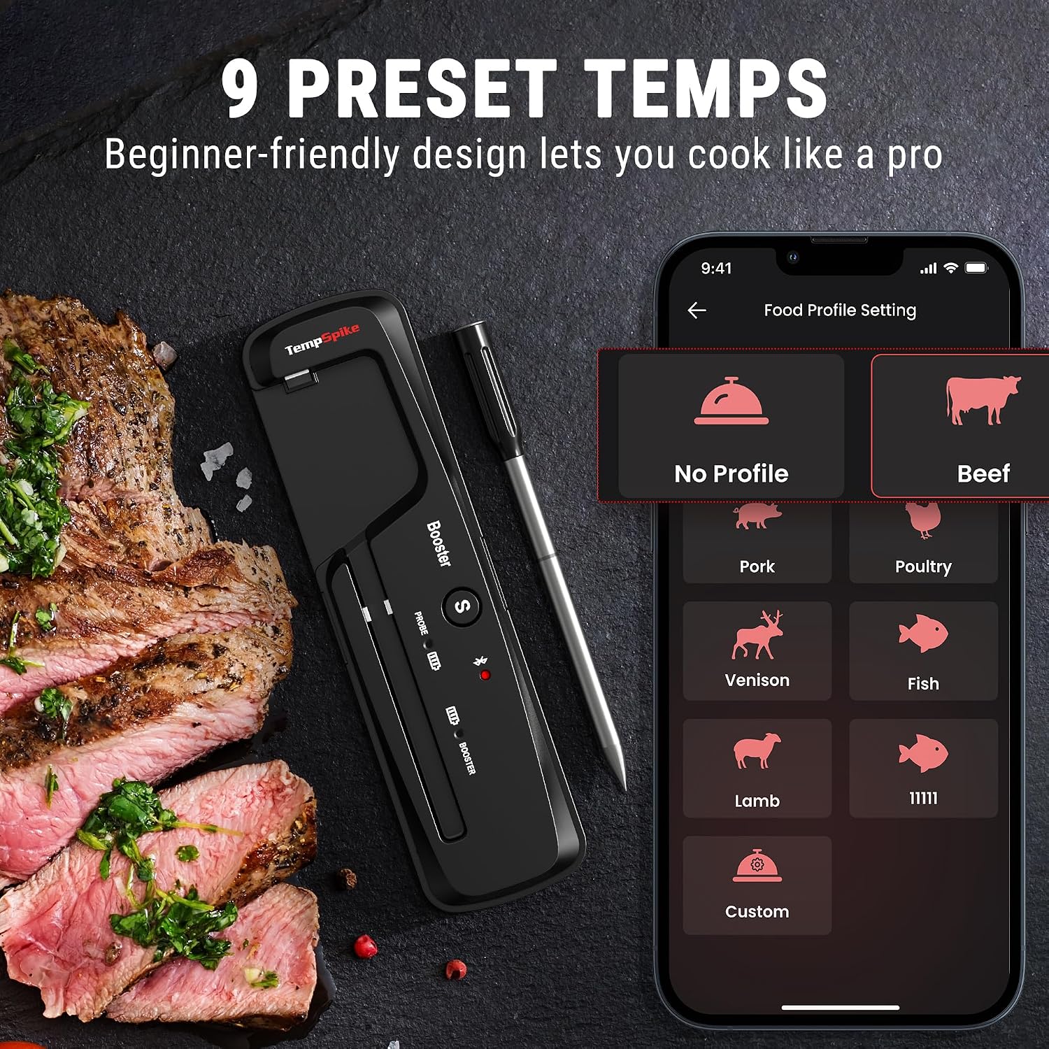 Thumbnail 5 de ThermoPro TempPro 150M Wireless Meat Thermometer: UK Edition