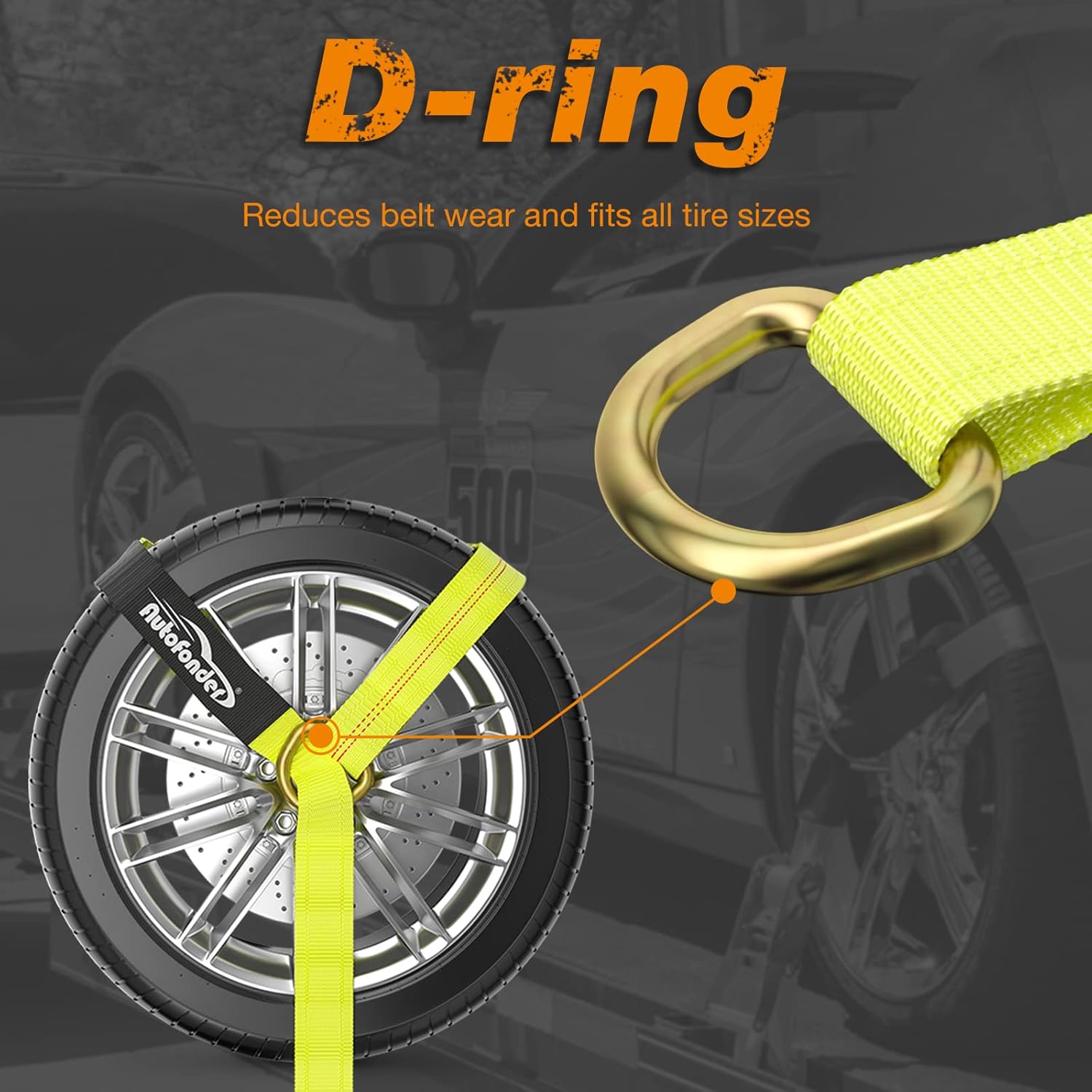 Thumbnail 6 de Autofonder Tire Tie-Down Straps, 2-Inch