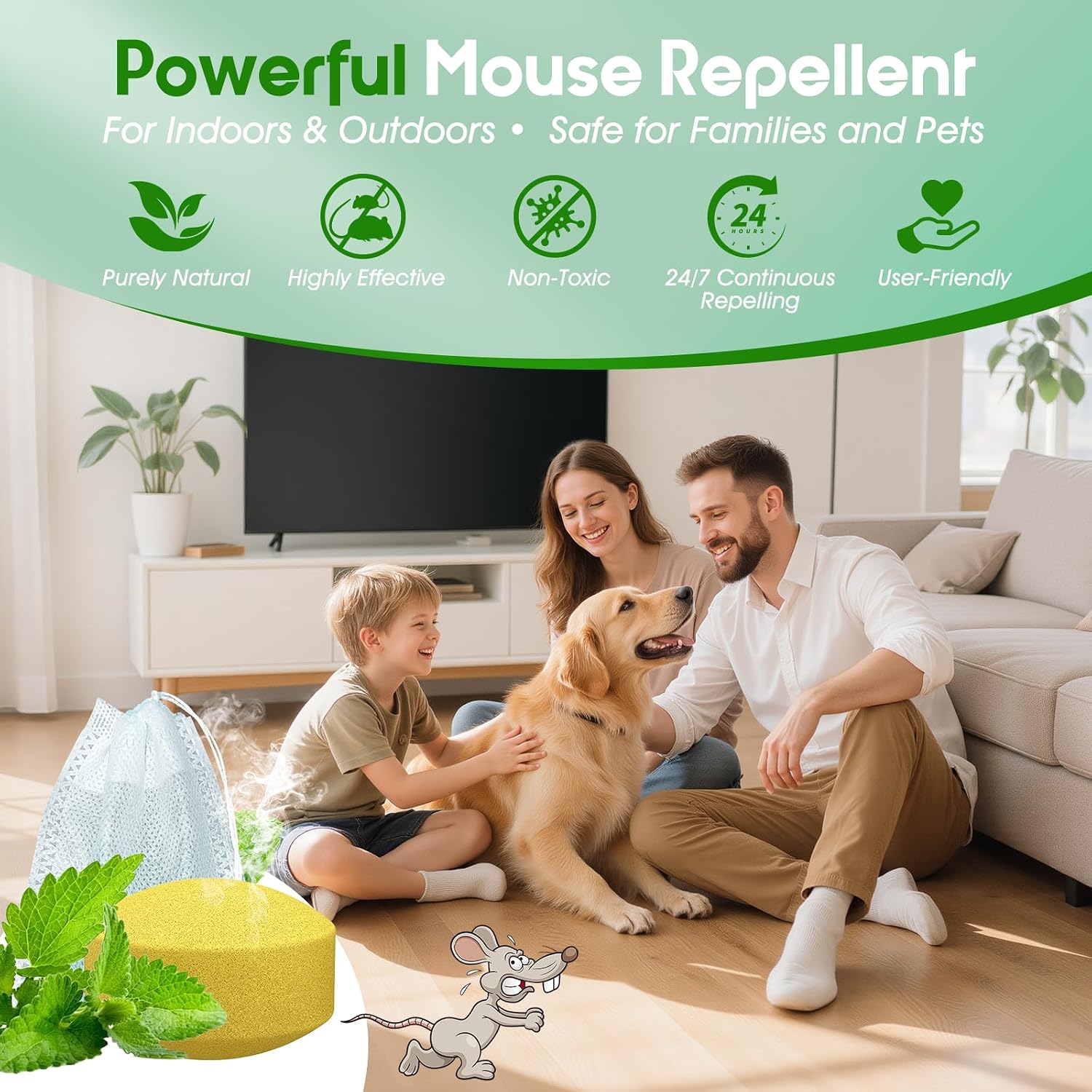 Detalle de tenerolike QSQYL01 Peppermint Oil Rodent Repellent, 25 Pack