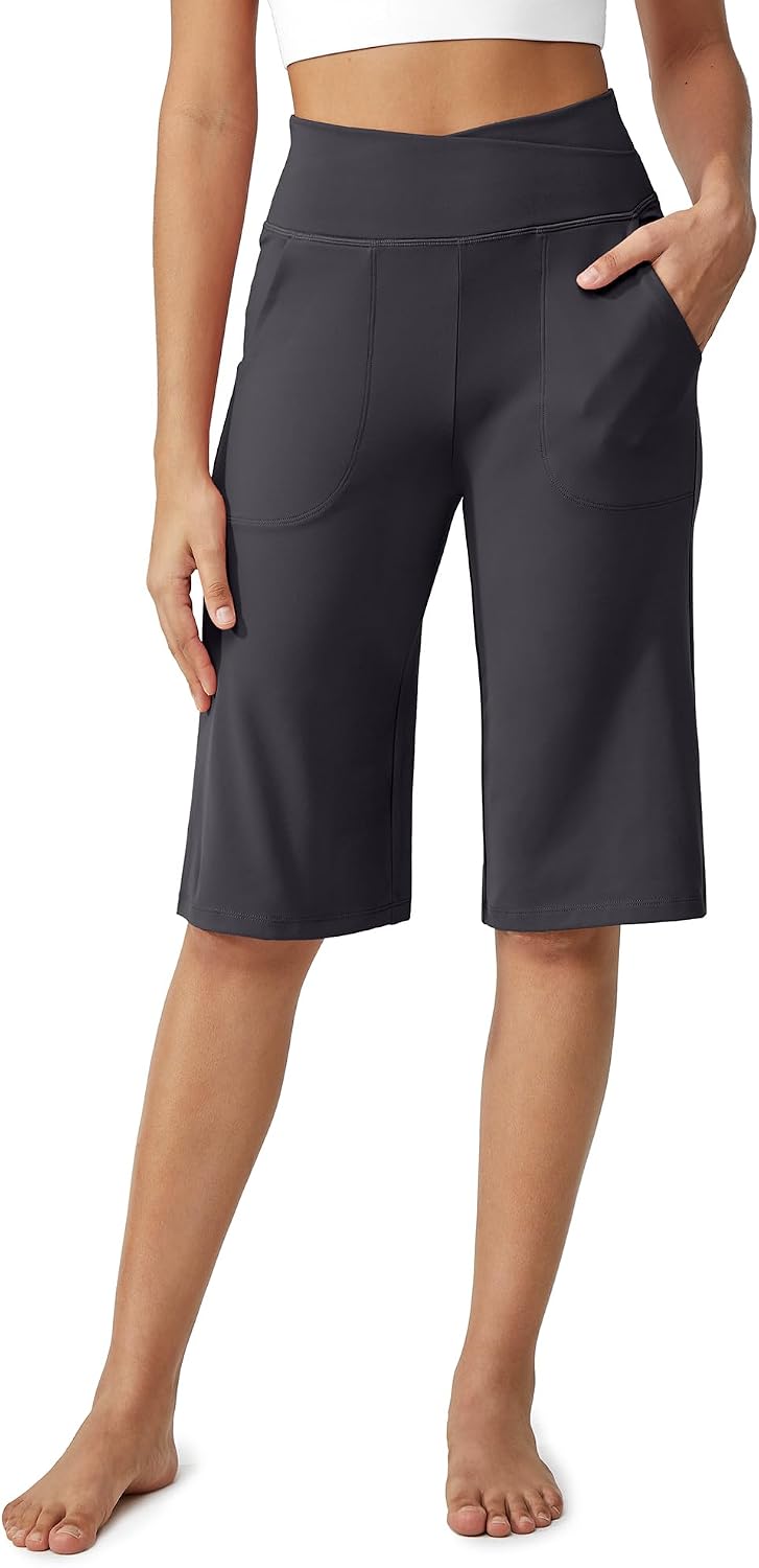 Detalle de G4Free Women's Capri Pants, 14-Inch Knee Length