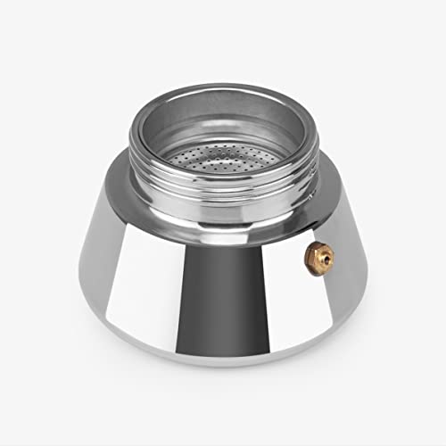 Detalle de Orbegozo KFI 460 cafetera italiana de inducción de acero inoxidable (4 tazas)