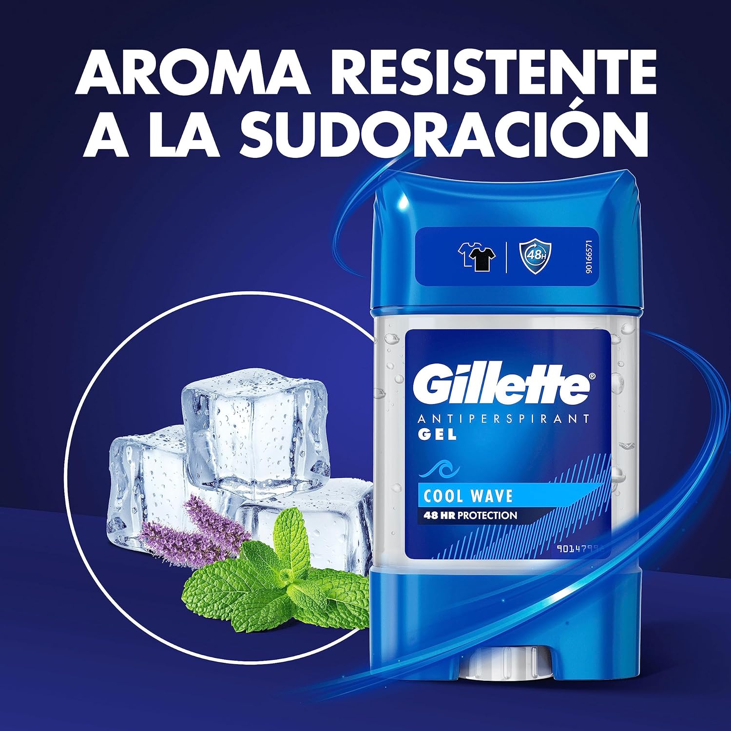 Thumbnail 2 de Gillette Clear Gel Cool Wave Antitranspirante Hombre, Pack 4x70ml 😊