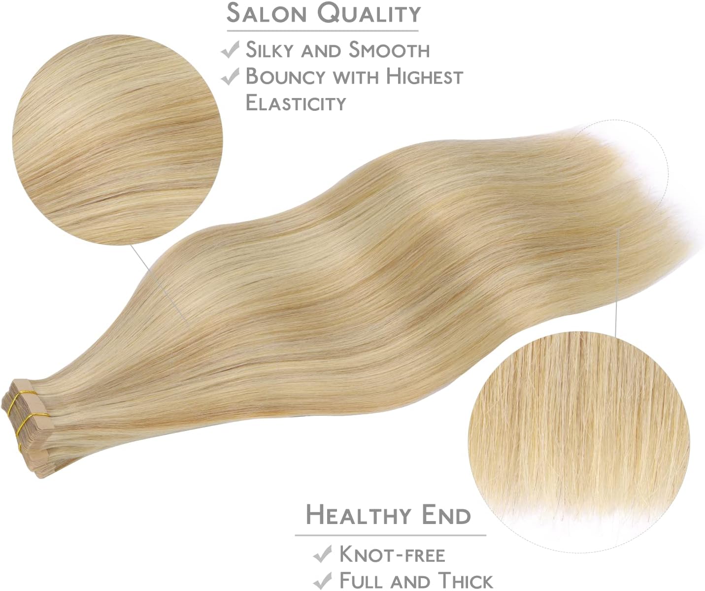 Detalle de WENNALIFE Extension capelli 25 cm 20 pz