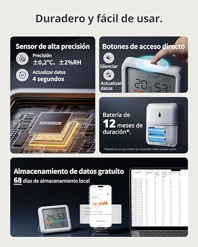 Detalle de SwitchBot Meter Pro: Estación meteorológica 5 en 1 para el hogar