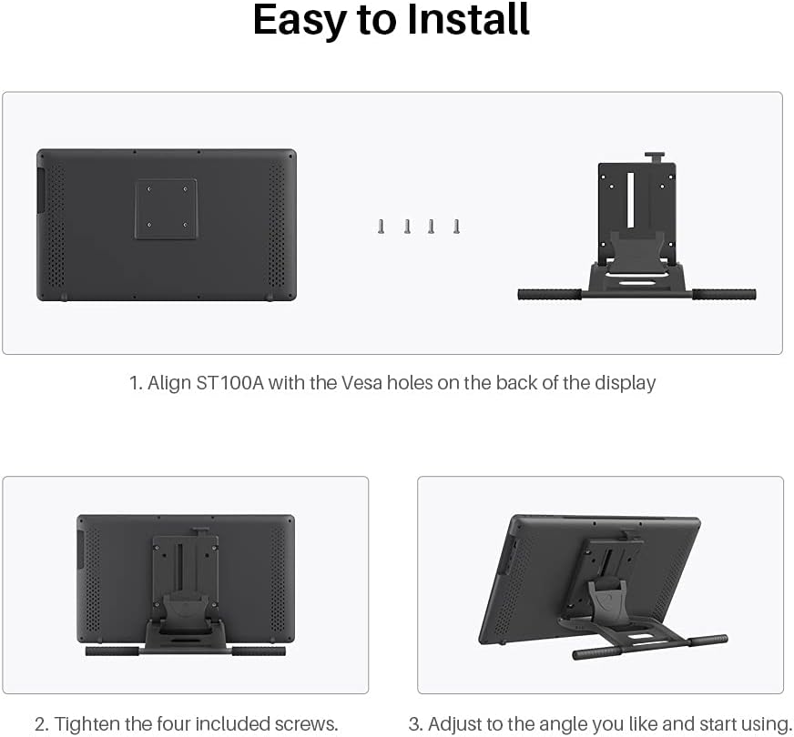 Thumbnail 3 de HUION ST100A Adjustable Drawing Tablet Stand (multi-angle) for Kamvas monitors
