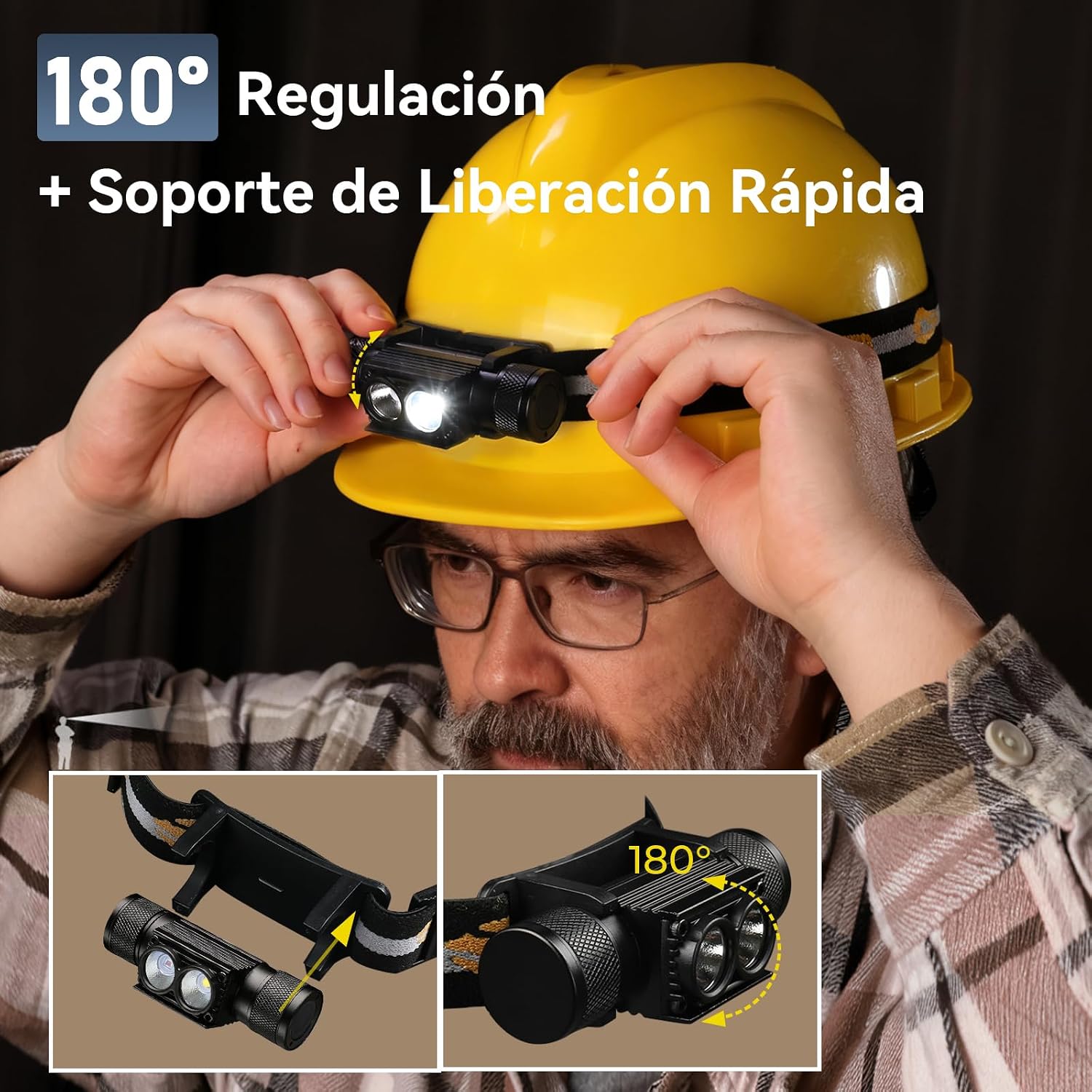 Thumbnail 3 de Sofirn D25LR/H25LR linterna frontal 660nm
