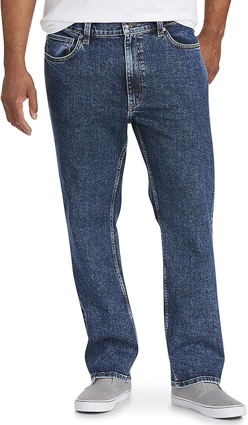 Thumbnail 4 de Amazon Essentials Pantalón Vaquero Elástico de Ajuste Recto para Hombre, Lavado Índigo 30W/32L