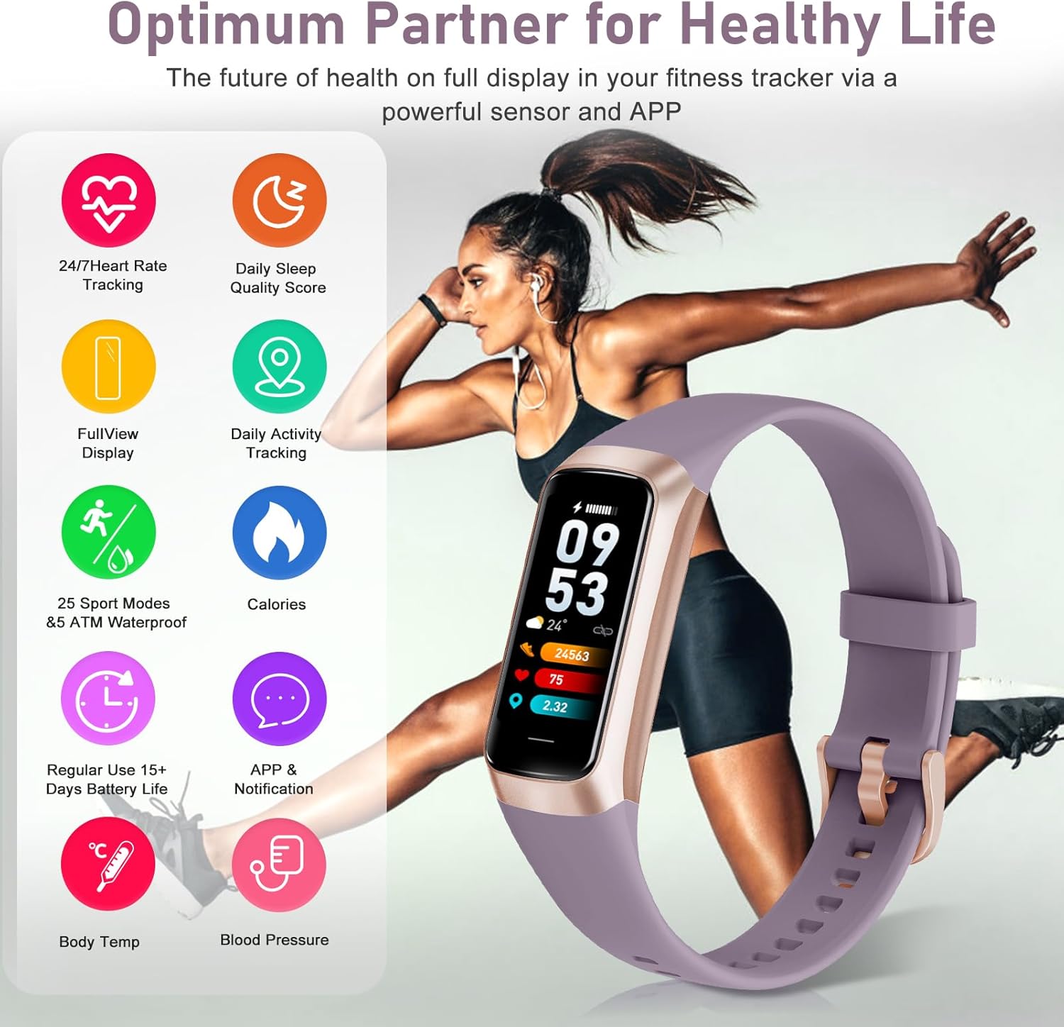 Thumbnail 1 de Spurkey Fitness Tracker 1.10 inch AMOLED