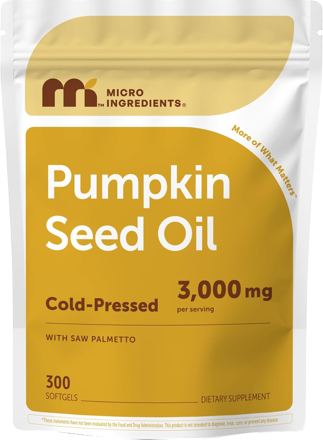 Detalle de Micro Ingredients Pumpkin Seed Oil Softgels, 300 Count