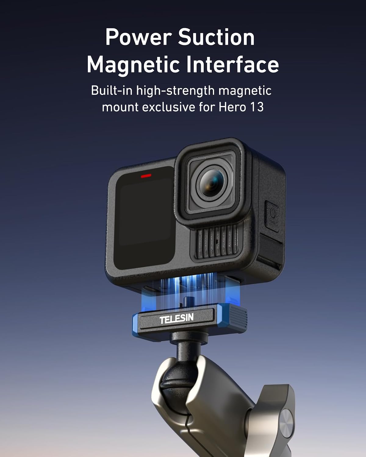 Detalle de TELESIN Super Clamp Mount for Hero 13 9-38mm