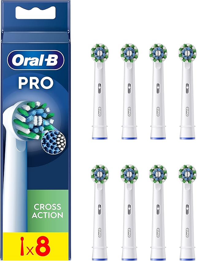 Oral-B Pro CrossAction Pack 8 cabezales originales para cepillo eléctrico 📷