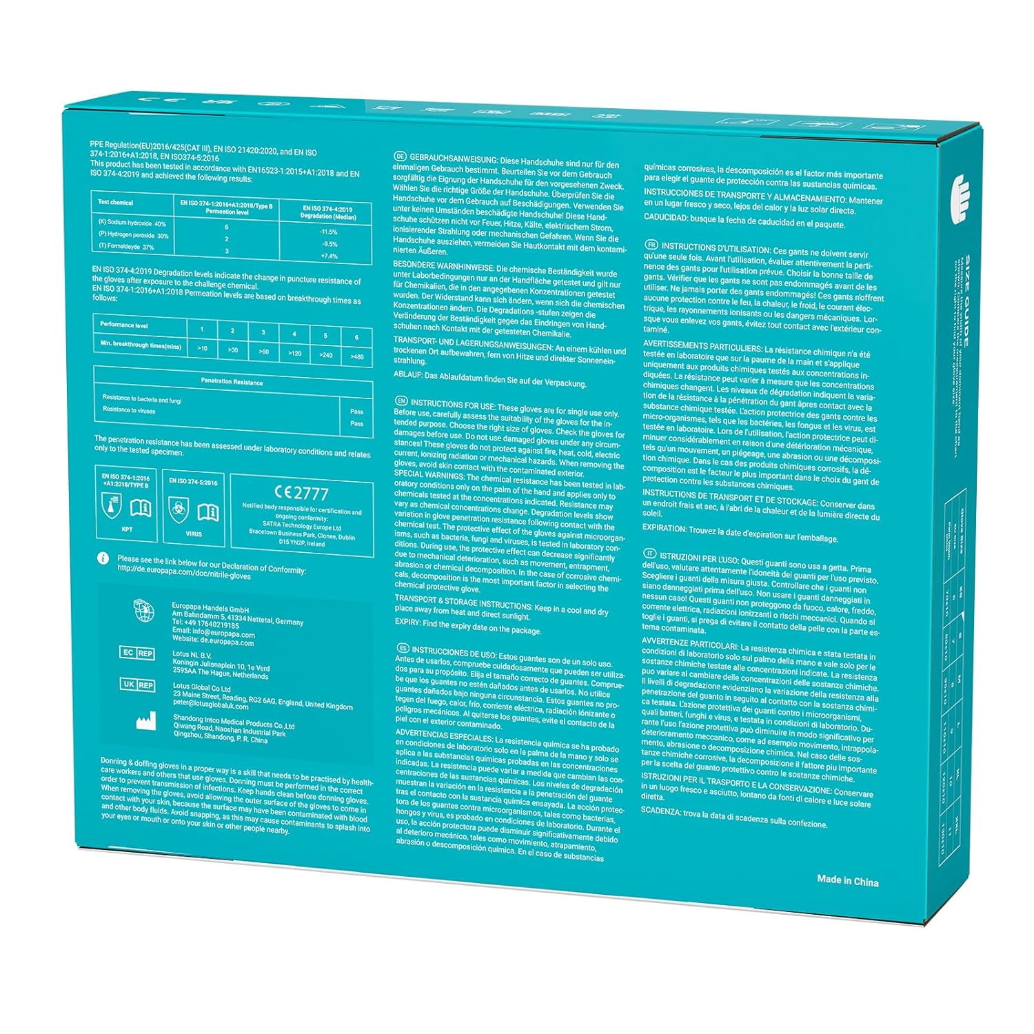 Detalle 2 de EUROPAPA® 200x Einweghandschuhe aus Nitril – puderfrei, latexfrei, texturierte Spitzen, Größe S (Pink)