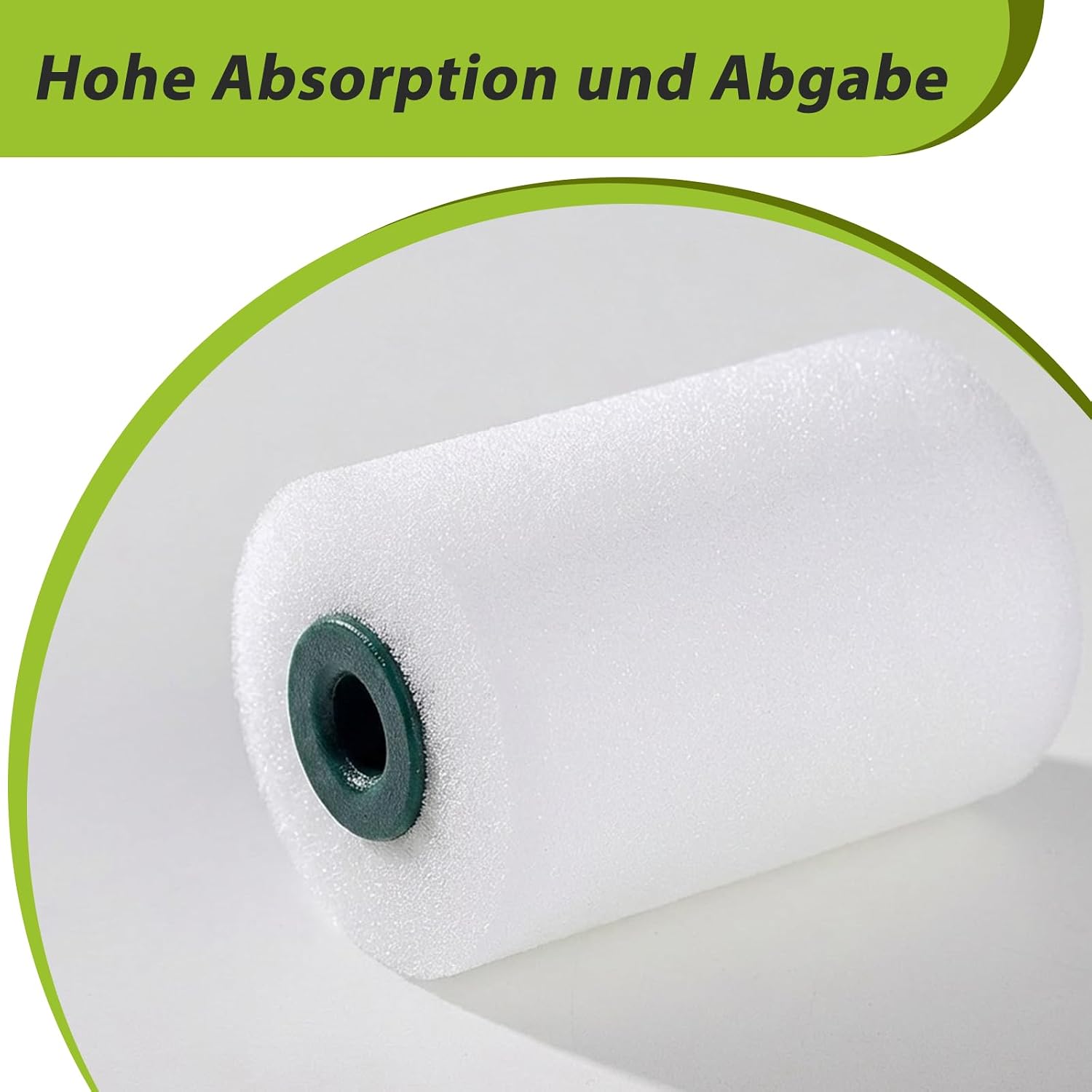 Detalle 2 de YiBaiBrush Farbroller Set Klein – 5 cm Schaumstoffwalze mit Farbwanne & Einsatz, ideal für Möbel, Schablonentechnik und Bastelarbeiten
