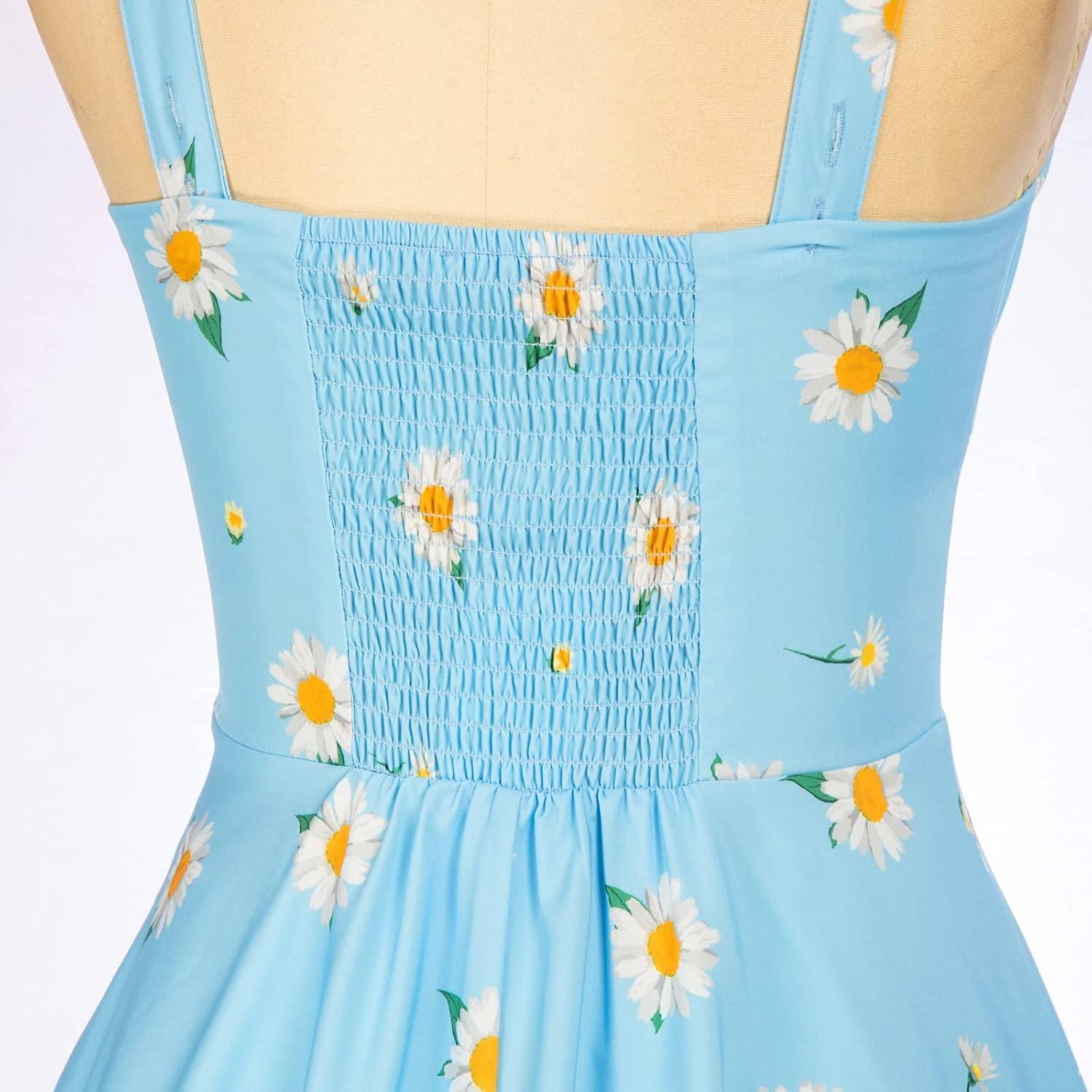 Detalle de Belle Poque Vintage Sleeveless Floral Dress for Women