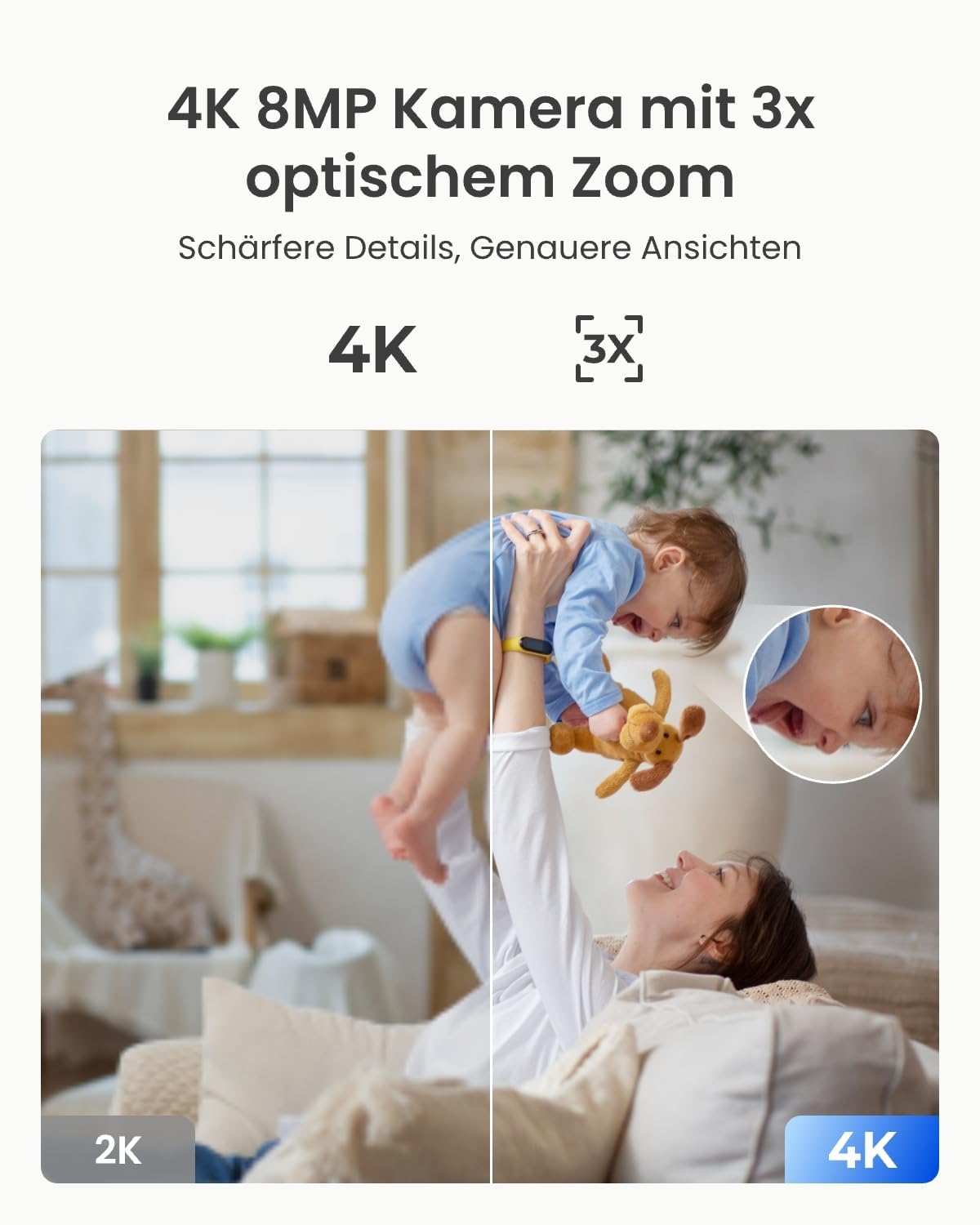 Detalle 2 de Reolink E1 Zoom 4K PTZ Innenkamera