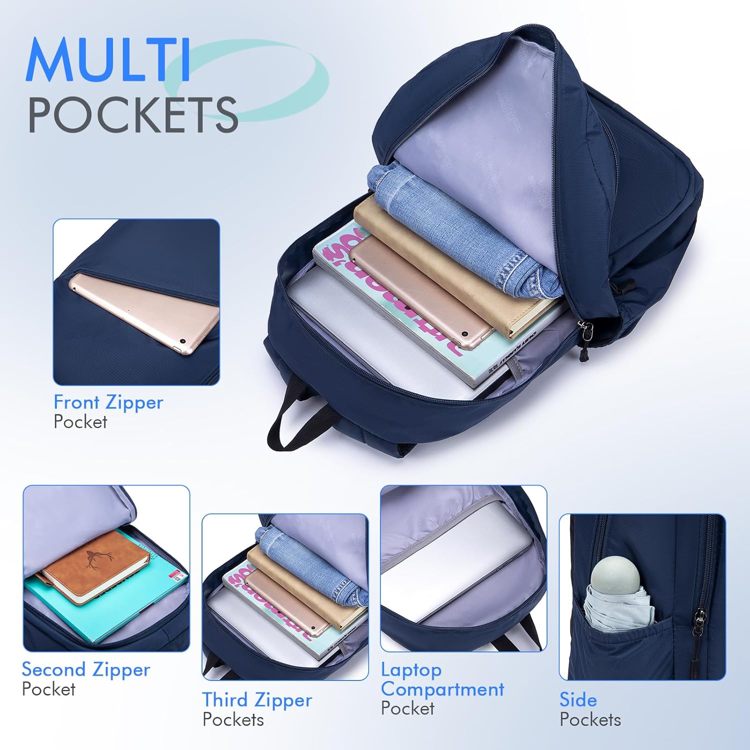 Detalle 2 de BAGZY 40x30x15cm Underseat Cabin Bag: Lightweight, Waterproof Under-Seat Luggage