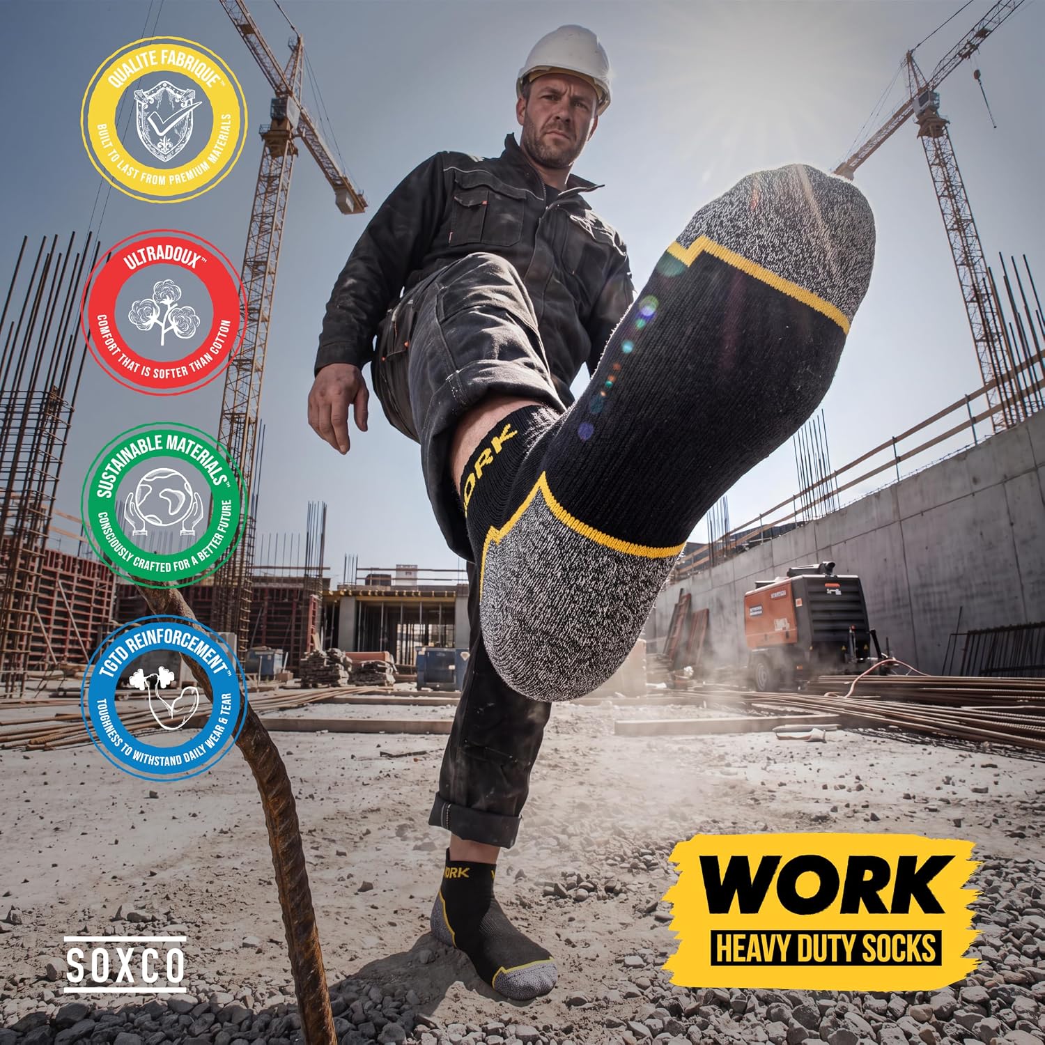 Thumbnail 5 de SOXCO WORK Socks 10 paia calze lavoro corte