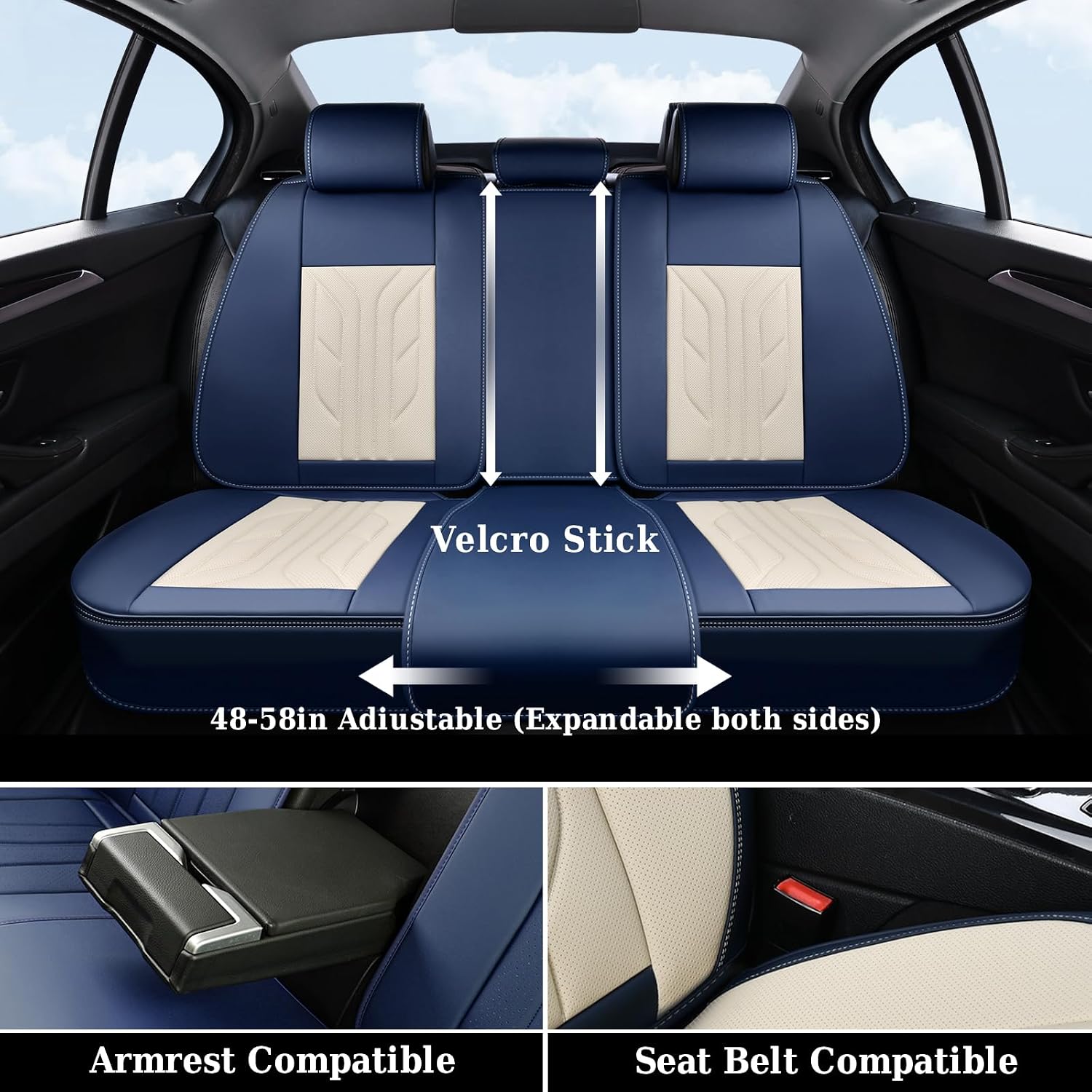 Thumbnail 6 de Coverado Leather Car Seat Covers Full Set