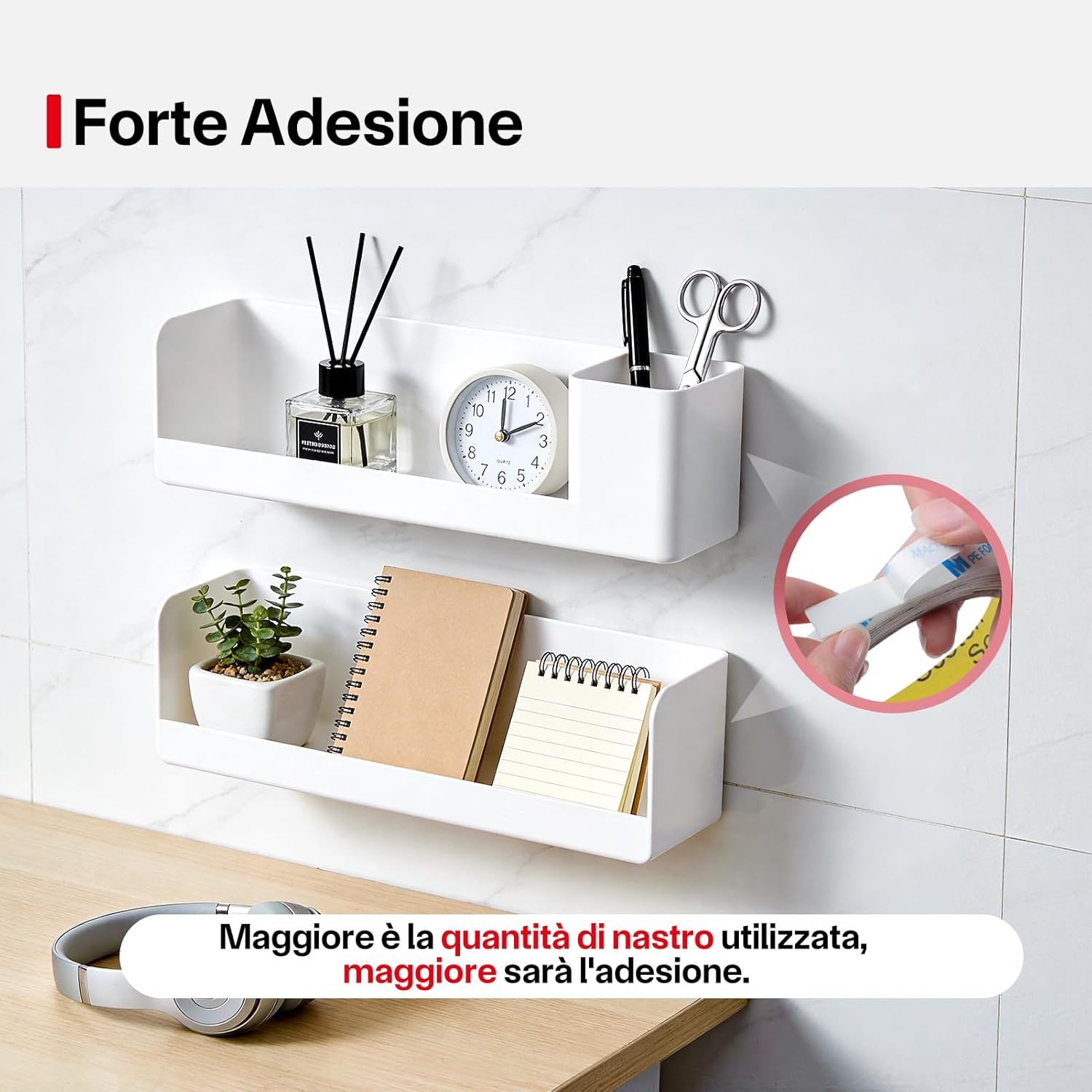 Thumbnail 3 de FIXCHORD 1600T PE Nastro biadesivo extra forte da montaggio (10 mm × 3 m)