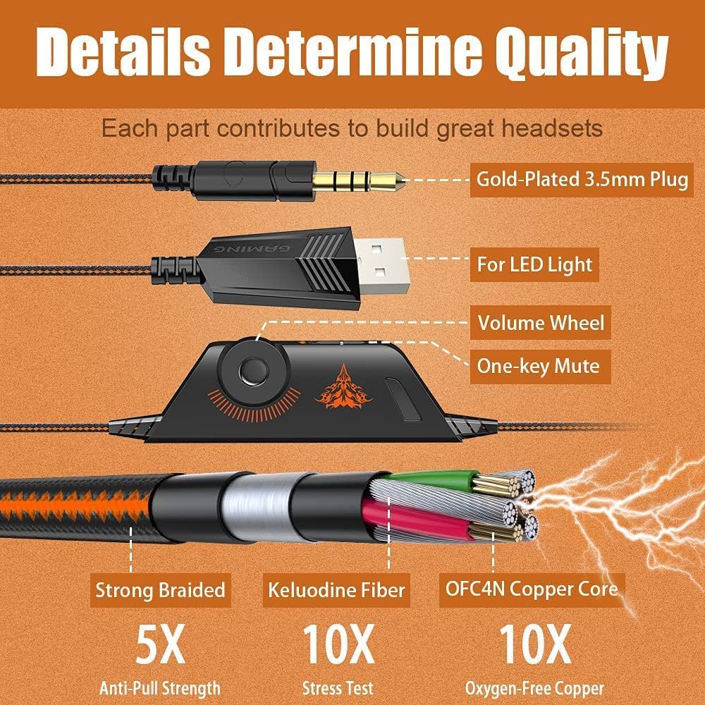 Thumbnail 4 de BENGOO G9000 Gaming Headset 40mm