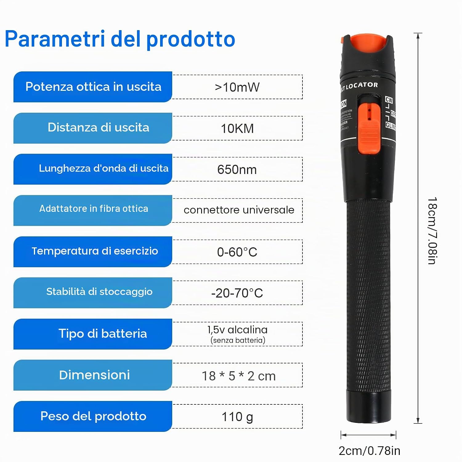 Detalle 2 de Osairous Localizzatore di Guasto Visivo 10mW