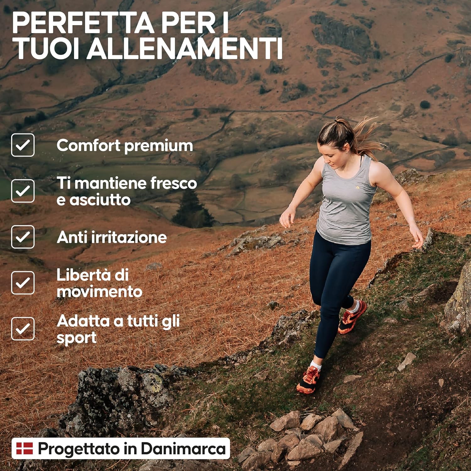 Thumbnail 2 de Danish Endurance Canotta sportiva senza maniche da Donna – Leggera, traspirante e sostenibile