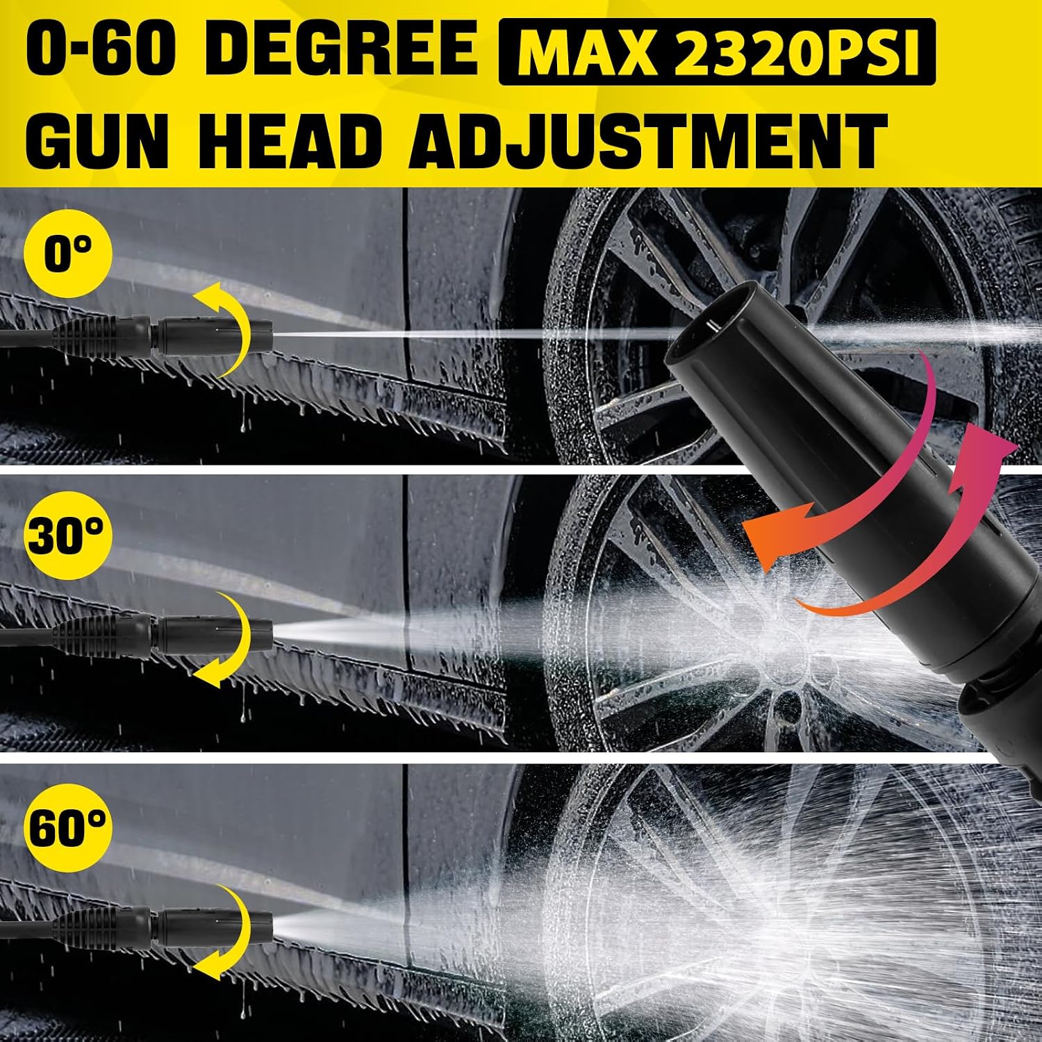 Thumbnail 6 de Hierbla Replacement Pressure Washer Gun with Extension Wand for Karcher K-Series (K2–K7)