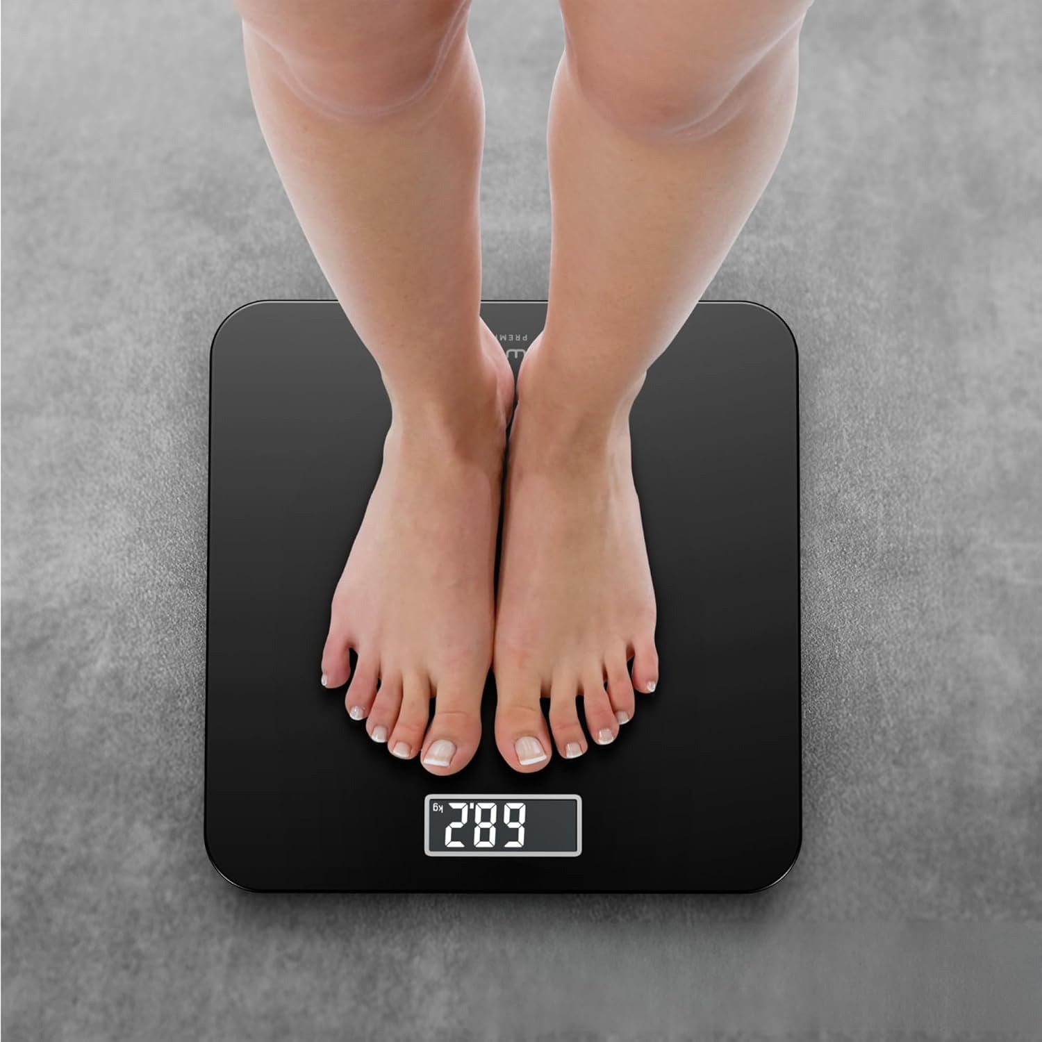 Detalle 2 de Rowenta Premiss 2.0 BS1800 personenweegschaal met LCD-display en glazen platform