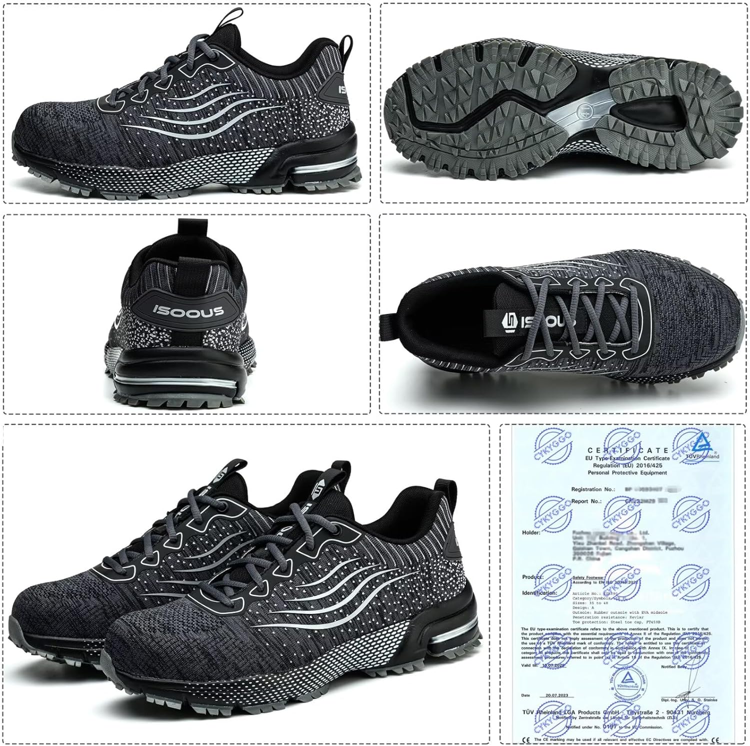 Thumbnail 2 de Scarpe Antinfortunistiche Leggere con Punta in Acciaio 👟