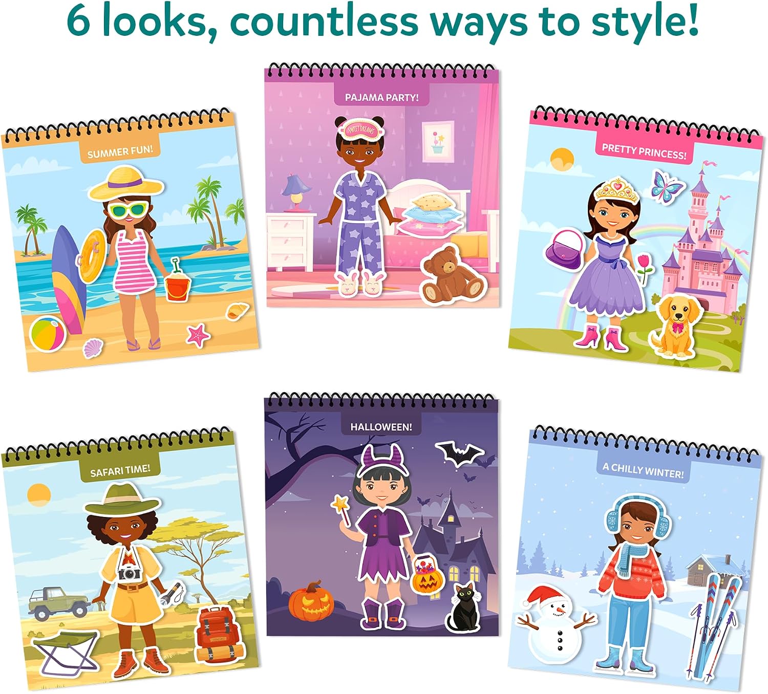 Thumbnail 3 de Skillmatics Reusable Sticker Activity Book (Peelies) – 100+ Reusable Cling Stickers, 6 Picture Activities