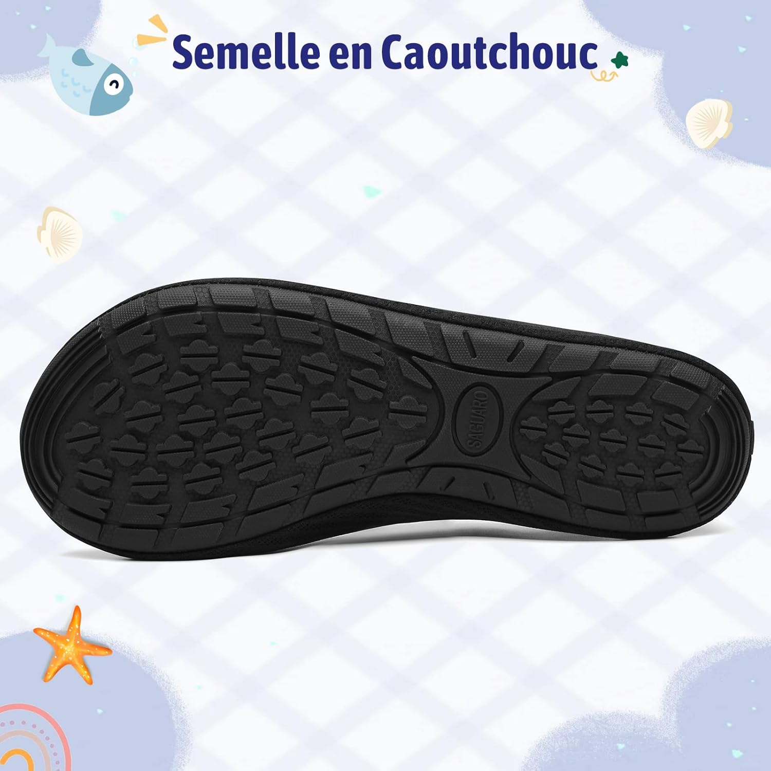 Thumbnail 4 de SAGUARO Chaussures Aquatiques Enfant – Chaussons de Plongée Respirants et Légers pour Plage, Piscine et Sports Nautiques