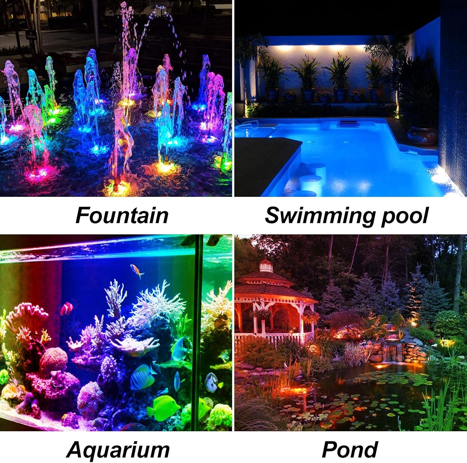Thumbnail 2 de T-SUN Solar Teichbeleuchtung RGB – wasserdicht, energiesparend und flexibel im Garten