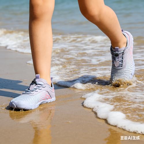 Thumbnail 1 de SAGUARO escarpines infantiles barefoot de secado rápido (zapatillas de agua) morado, talla 28 EU