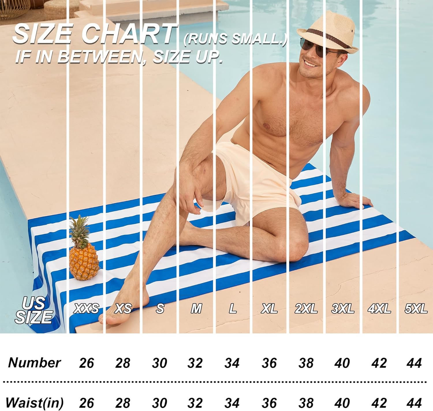 Thumbnail 5 de BRISIRA Men’s Swim Trunks 5-Inch Quick-Dry Board Shorts with Compression Liner and Zipper Pocket