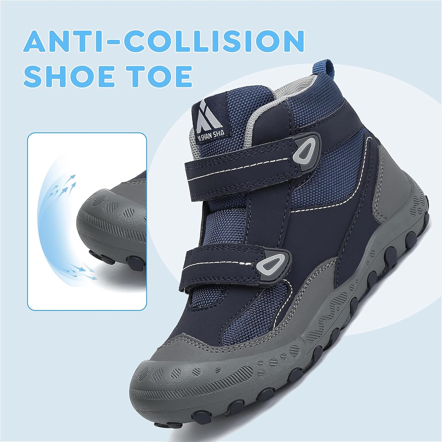 Detalle de Mishansha Kinder Wanderschuhe rutschfest – leichte Trekking-Wanderstiefel für Jungen & Mädchen (Gr. 24–38)