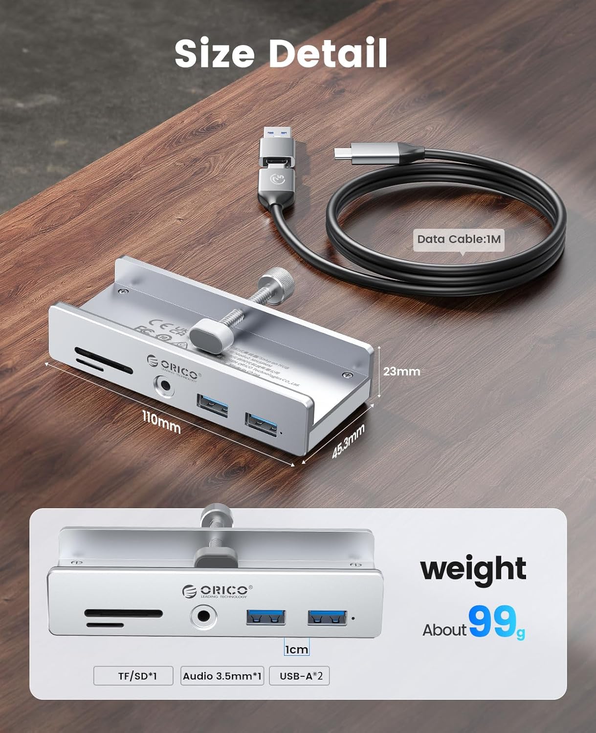 Thumbnail 7 de ORICO Hub USB 3.0 con lector SD/TF y audio